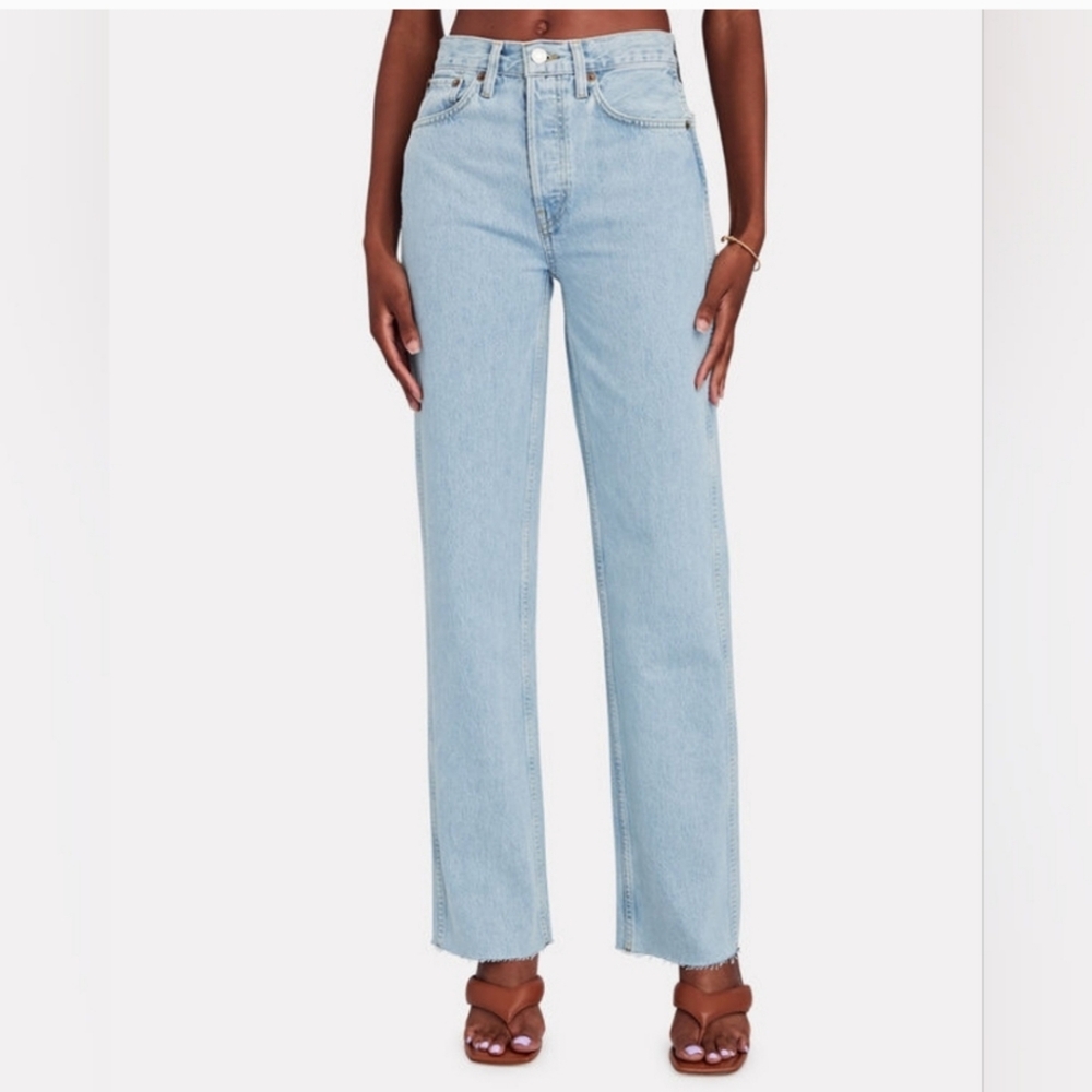 RE/DONE 90s High-Rise Loose Straight-Leg in Naf Jeans Size 27